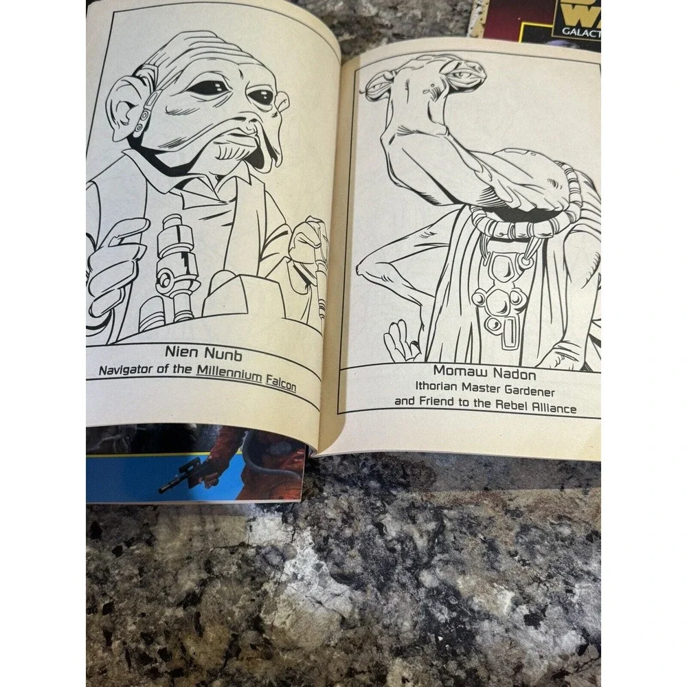 Vintage‎ Star Wars Activity And Coloring Books Lot 1997 Lot Of 3 Unused Books